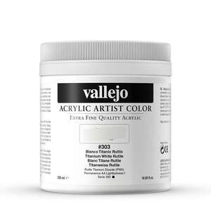Vallejo Artist Akrilik Boya 500Ml Seri 1 303 Titanium White Rutile - 3