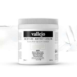 Vallejo - Vallejo Artist Akrilik Boya 500Ml Seri 1 303 Titanium White Rutile