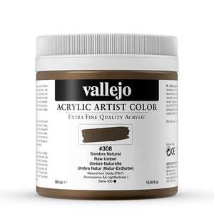 Vallejo Artist Akrilik Boya 500Ml Seri 1 308 Raw Umber - 3