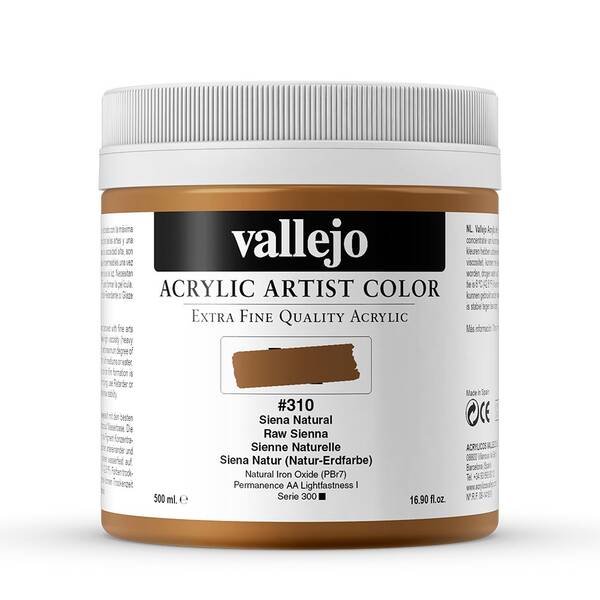 Vallejo Artist Akrilik Boya 500Ml Seri 1 310 Raw Sienna - 3