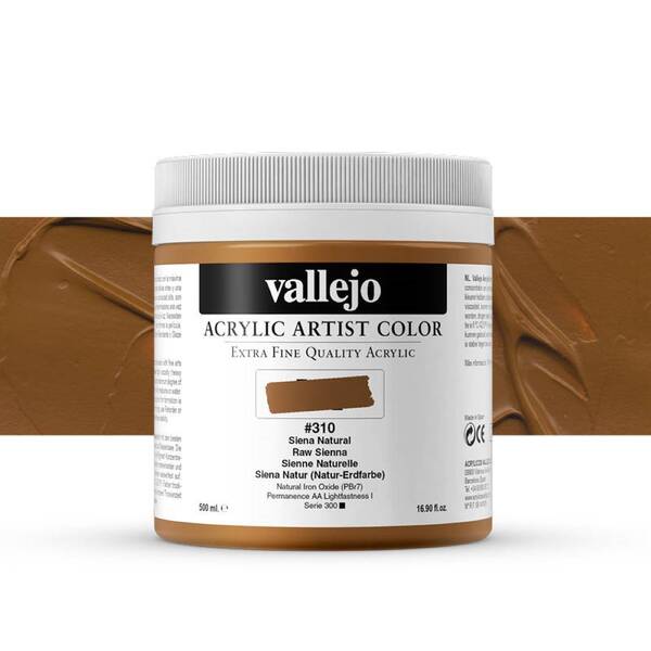 Vallejo Artist Akrilik Boya 500Ml Seri 1 310 Raw Sienna - 1