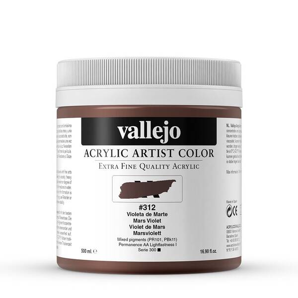 Vallejo Artist Akrilik Boya 500Ml Seri 1 312 Mars Violet - 3
