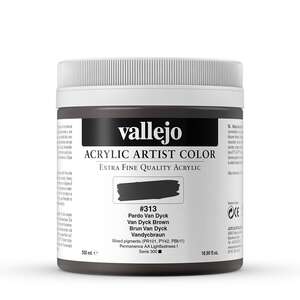 Vallejo Artist Akrilik Boya 500Ml Seri 1 313 Van Dyck Brown - 3