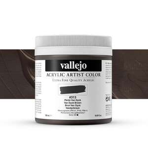 Vallejo Artist Akrilik Boya 500Ml Seri 1 313 Van Dyck Brown - 1