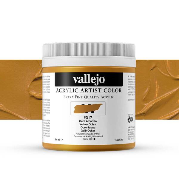 Vallejo Artist Akrilik Boya 500Ml Seri 1 317 Yellow Ochre - 1