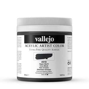 Vallejo Artist Akrilik Boya 500Ml Seri 1 319 Ivory Black - 3