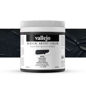 Vallejo Artist Akrilik Boya 500Ml Seri 1 319 Ivory Black - 1