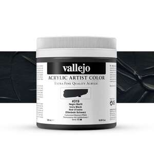 Vallejo - Vallejo Artist Akrilik Boya 500Ml Seri 1 319 Ivory Black
