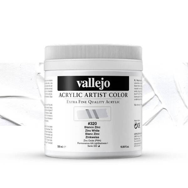 Vallejo Artist Akrilik Boya 500Ml Seri 1 320 Zinc White - 1