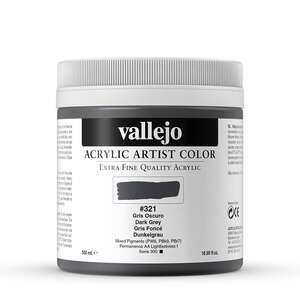 Vallejo Artist Akrilik Boya 500Ml Seri 1 321 Dark Grey - 3