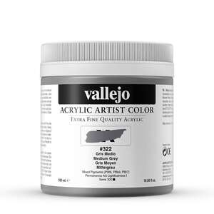 Vallejo Artist Akrilik Boya 500Ml Seri 1 322 Medium Grey - 3