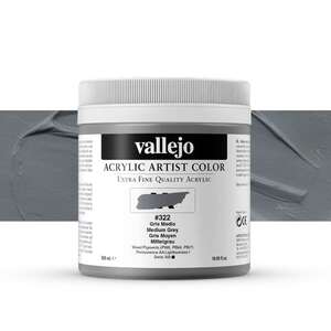 Vallejo Artist Akrilik Boya 500Ml Seri 1 322 Medium Grey - 1