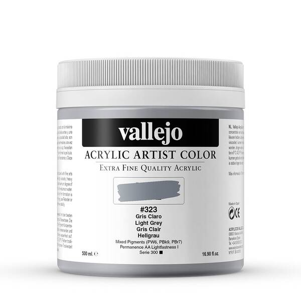 Vallejo Artist Akrilik Boya 500Ml Seri 1 323 Light Grey - 3