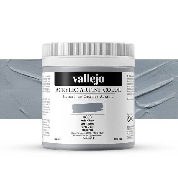 Vallejo Artist Akrilik Boya 500Ml Seri 1 323 Light Grey - 1