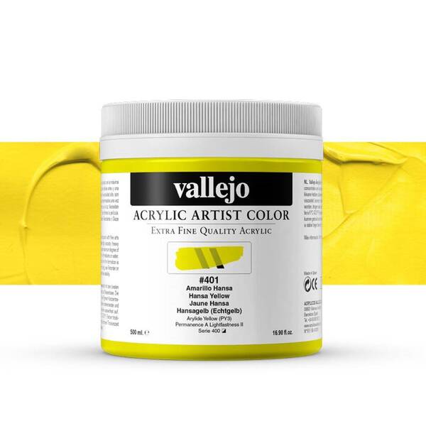 Vallejo Artist Akrilik Boya 500Ml Seri 2 401 Hansa Yellow - 1