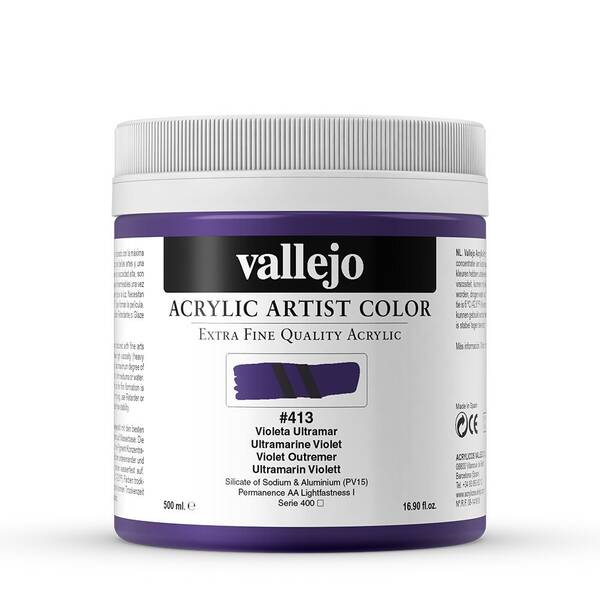 Vallejo Artist Akrilik Boya 500Ml Seri 2 413 Ultramarine Violet - 3