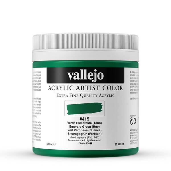 Vallejo Artist Akrilik Boya 500Ml Seri 2 415 Emerald Green - 3