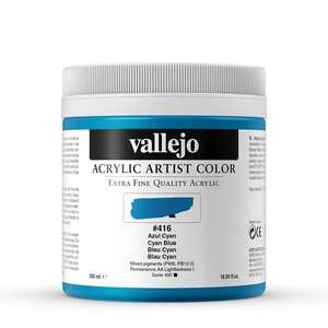 Vallejo Artist Akrilik Boya 500Ml Seri 2 416 Cyan Blue - 3