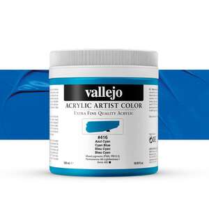 Vallejo - Vallejo Artist Akrilik Boya 500Ml Seri 2 416 Cyan Blue