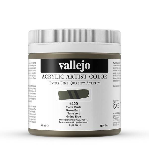 Vallejo Artist Akrilik Boya 500Ml Seri 2 420 Green Earth - 3