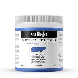 Vallejo Artist Akrilik Boya 500Ml Seri 2 421 Cobalt Blue Hue - 3