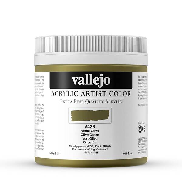 Vallejo Artist Akrilik Boya 500Ml Seri 2 423 Olive Green - 3