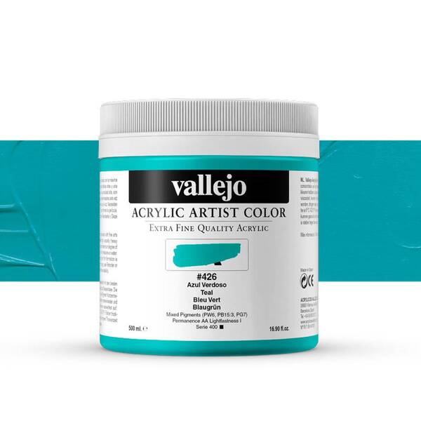 Vallejo Artist Akrilik Boya 500Ml Seri 2 426 Teal - 1