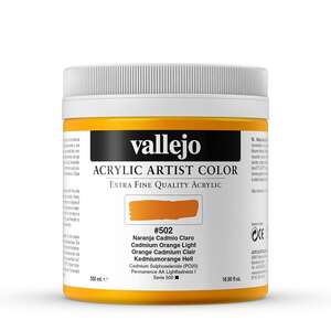 Vallejo Artist Akrilik Boya 500Ml Seri 3 502 Cadmium Orange Light - 3