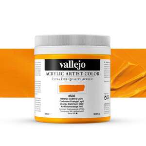 Vallejo - Vallejo Artist Akrilik Boya 500Ml Seri 3 502 Cadmium Orange Light