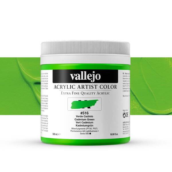 Vallejo Artist Akrilik Boya 500Ml Seri 3 516 Cadmium Green - 1