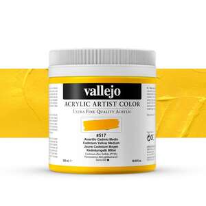 Vallejo - Vallejo Artist Akrilik Boya 500Ml Seri 3 517 Cadmium Yellow Medium
