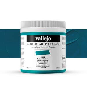 Vallejo - Vallejo Artist Akrilik Boya 500Ml Seri 4 604 Cobalt Turquoise