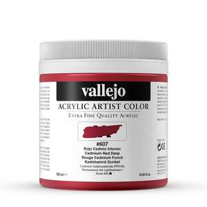 Vallejo Artist Akrilik Boya 500Ml Seri 4 607 Cadmium Red Deep - 3