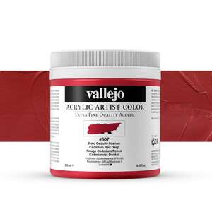 Vallejo - Vallejo Artist Akrilik Boya 500Ml Seri 4 607 Cadmium Red Deep
