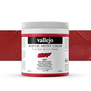 Vallejo Artist Akrilik Boya 500Ml Seri 4 607 Cadmium Red Deep - Vallejo
