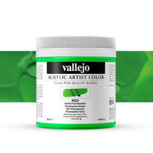Vallejo Artist Akrilik Boya 500Ml Seri 4 623 Fluorescent Green - Vallejo