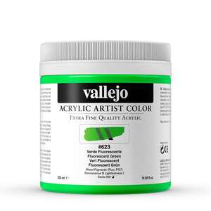Vallejo Artist Akrilik Boya 500Ml Seri 4 623 Fluorescent Green - Thumbnail