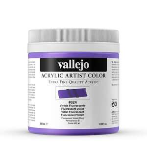 Vallejo Artist Akrilik Boya 500Ml Seri 4 624 Fluorescent Violet - Thumbnail