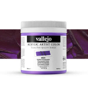 Vallejo - Vallejo Artist Akrilik Boya 500Ml Seri 4 624 Fluorescent Violet