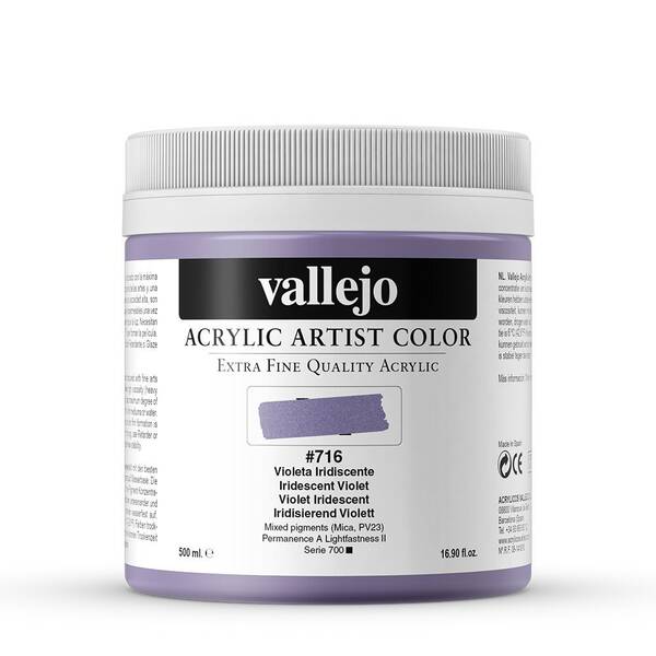 Vallejo Artist Akrilik Boya 500Ml Seri 5 716 Iridescent Violet - 3