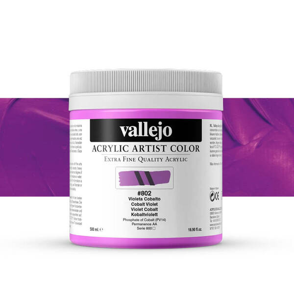 Vallejo Artist Akrilik Boya 500Ml Seri 6 802 Cobalt Violet - 1