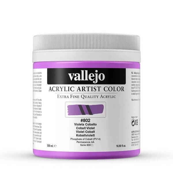 Vallejo Artist Akrilik Boya 500Ml Seri 6 802 Cobalt Violet
