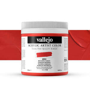 Vallejo - Vallejo Artist Akrilik Boya 500Ml Seri 6 804 Cadmium Vermillion