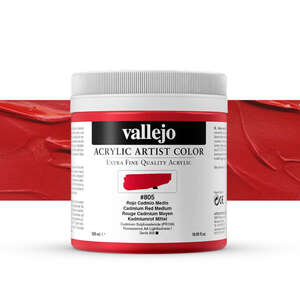 Vallejo Artist Akrilik Boya 500Ml Seri 6 805 Cadmium Red Medium - Vallejo