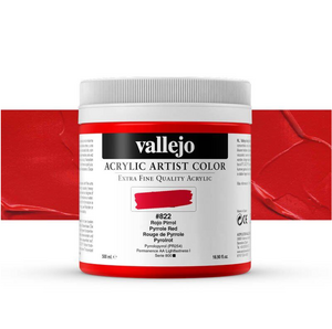 Vallejo Artist Akrilik Boya 500Ml Seri 6 822 Pyrrole Red - Vallejo