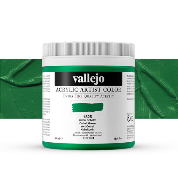 Vallejo Artist Akrilik Boya 500Ml Seri 6 825 Cobalt Green - 1