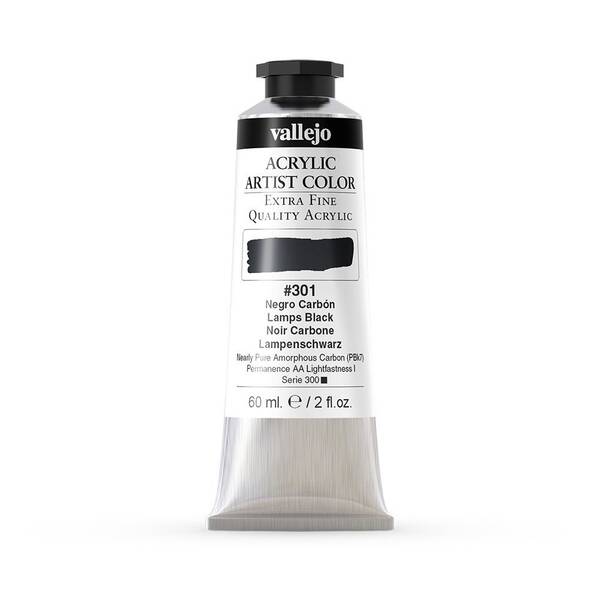Vallejo Artist Akrilik Boya 60Ml Seri 1 301 Lamp Black - 3
