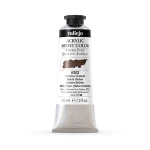 Vallejo Artist Akrilik Boya 60Ml Seri 1 302 Burnt Umber - 3