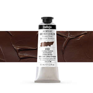 Vallejo Artist Akrilik Boya 60Ml Seri 1 302 Burnt Umber - 1