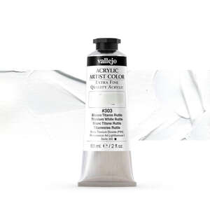 Vallejo Artist Akrilik Boya 60Ml Seri 1 303 Titanium White Rutile - 1